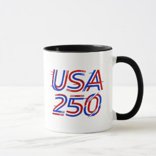 Caneca EUA 250º Aniversário 1776-2026 Patriótico American