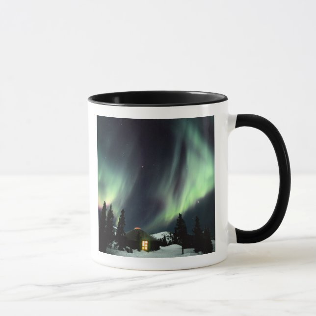 Caneca EUA, Alasca, Chena Hot Springs. Aurora (Direita)