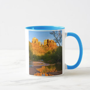 Caneca EUA, Arizona. Cathedral Rock ao pôr do sol