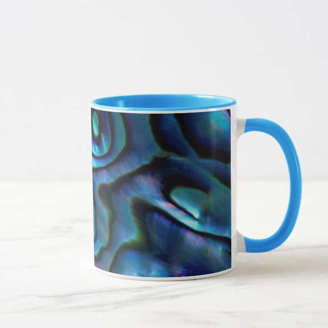 Caneca EUA, Colorado, Lafayette. Concha de abalone (Direita)