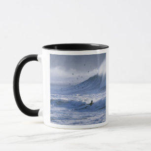 Caneca EUA, Estado de Washington, La Push. Homem caiaque