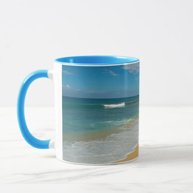 Caneca EUA, Havaí, ilha de Molokai, praia de Three Mile (Esquerda)