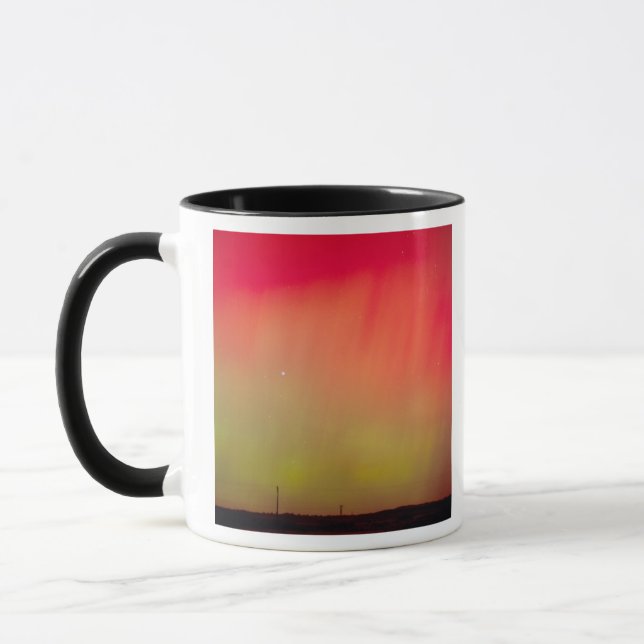 Caneca EUA, Idaho. Aurora boreal, luzes do norte às 2 (Esquerda)