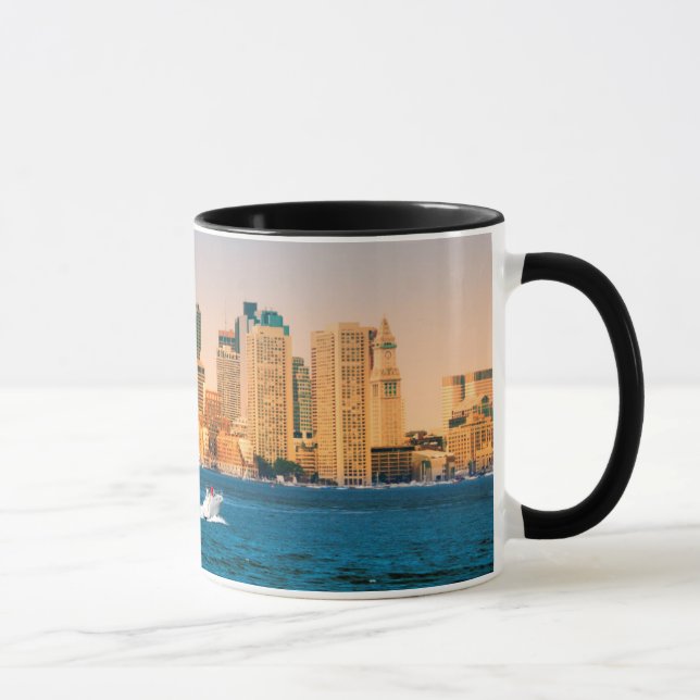 Caneca EUA, Massachusetts. Panorama da Orla de Boston (Direita)