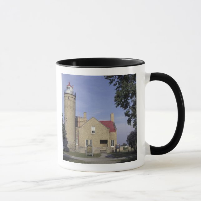 Caneca EUA, Michigan Farol Velho de Mackinac Point (Direita)