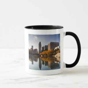 Caneca EUA, Nebraska, Omaha, Gene Leahy Mall, Skyline