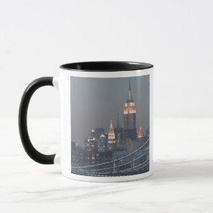 Caneca EUA, Nova York, Vista da Ponte de Manhattan,