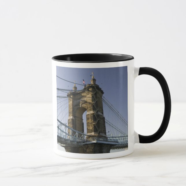 Caneca EUA, Ohio, Cincinnati: Suspensão de Roebling 3 (Direita)
