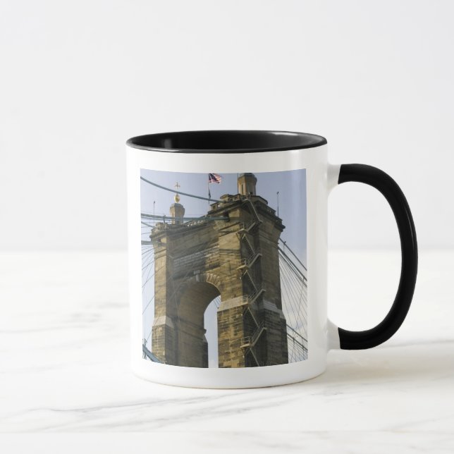 Caneca EUA, Ohio, Cincinnati: Suspensão Roebling (Direita)