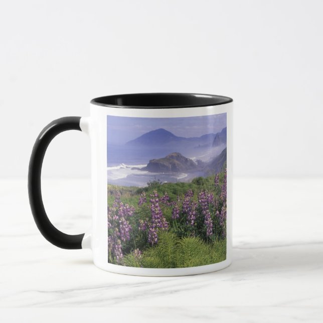 Caneca EUA, Oregon, Praia Nesika. Lupine e Oregon (Esquerda)
