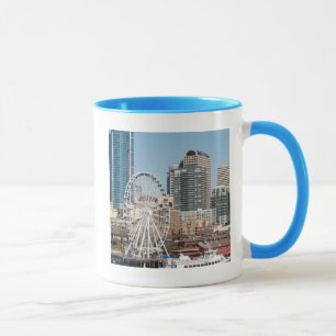 Caneca EUA, Wa, Seattle. Barco de Cruzeiro Argosy Harbor