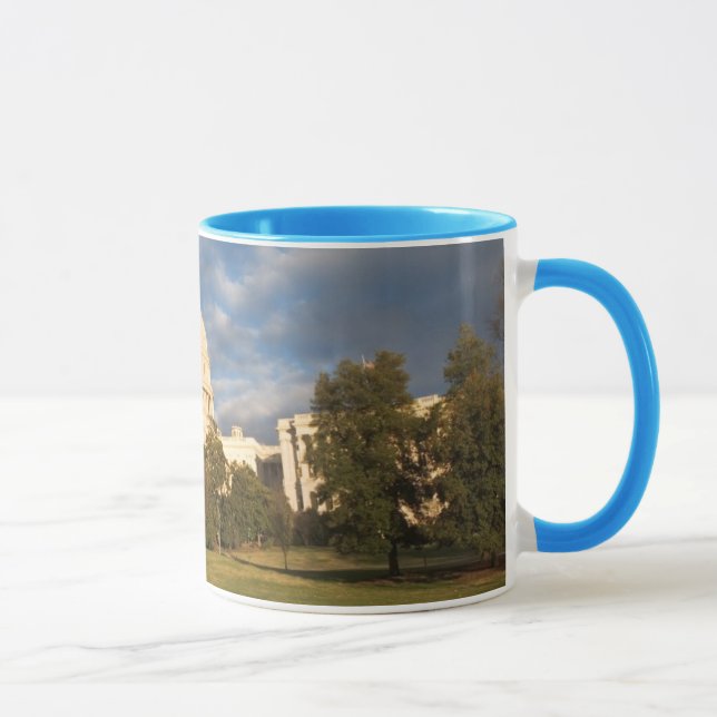 Caneca EUA, Washington DC, construção do Capitólio (Direita)