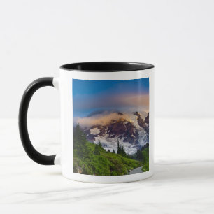 Caneca EUA, Washington, Mt. Rainier. Sol da manhã