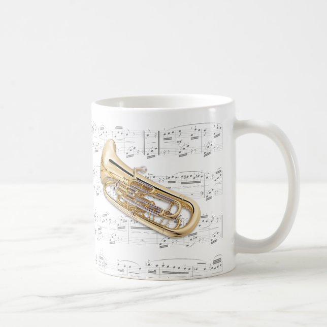 Caneca - Euphonium com partitura (Direita)