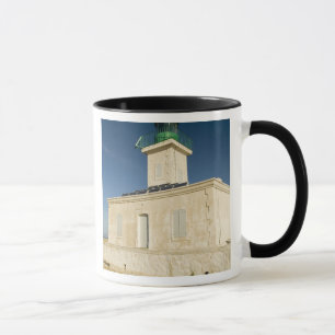 Caneca Europa, França, Córsega, Ile Rousse.Farol