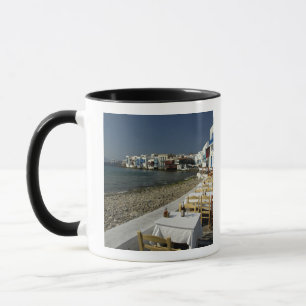 Caneca Europa, Grécia, Mykonos. Vistas do litoral