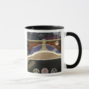 Caneca Europa, Irlanda, Dublim. Automóvel antigo, Branco 