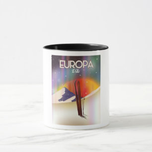 Caneca Europa - Lua da Arte Espacial de Júpiter.