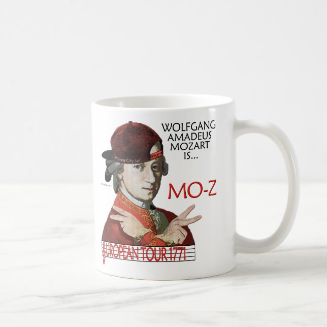 Caneca européia da excursão de Mozart "Mo-z" (Direita)