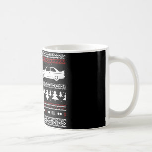 Caneca européia do carro de esportes do Natal feio