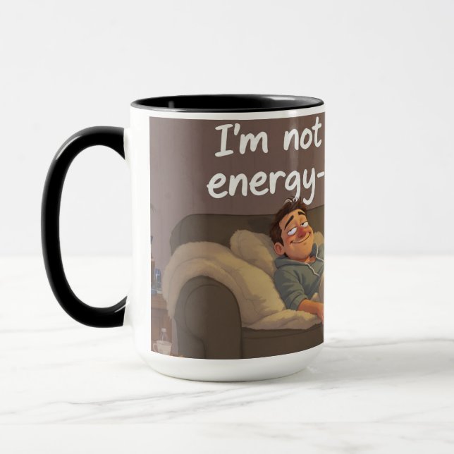 Caneca Evening Scroll – Cozy Relatable Mug (Esquerda)