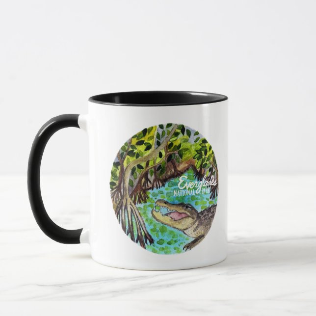Caneca Everglades National Park Watercolor Art (Esquerda)