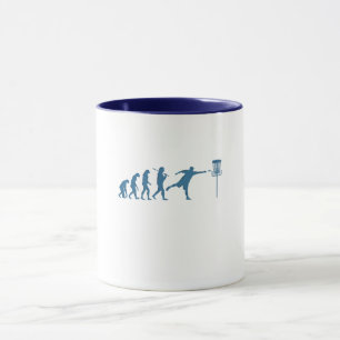 Caneca Evolução do Golfe de Disco - Presente Divertido pa