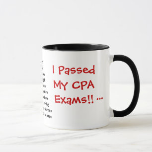 Caneca Exames passados de CPA! Piada da passagem do exame