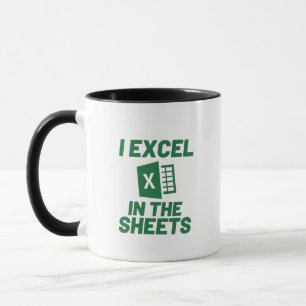Caneca Excel no Contador Engraçado de Folhas