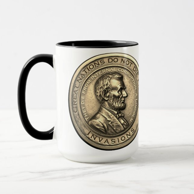 Caneca Excelente Abraham Lincoln Cotações (Esquerda)