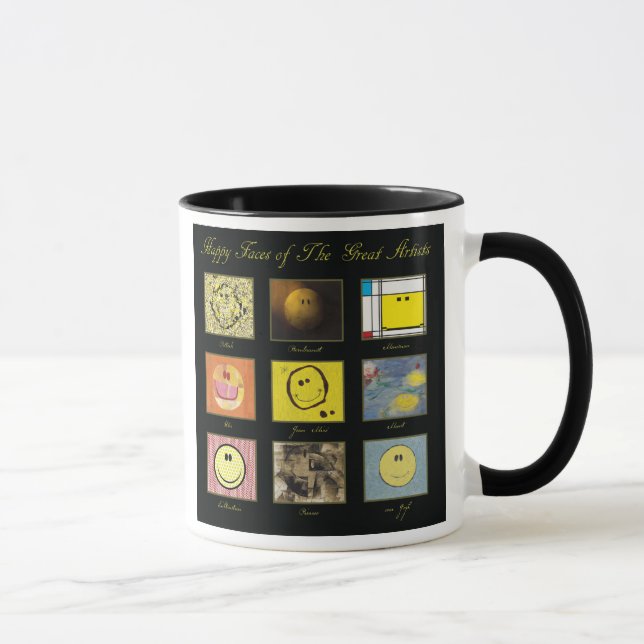 Caneca excelente artista feliz cara mug (Direita)