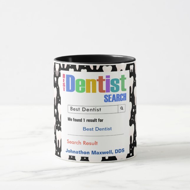 Caneca Excelente Dentista Personalizado Melhor Presente (Centro)