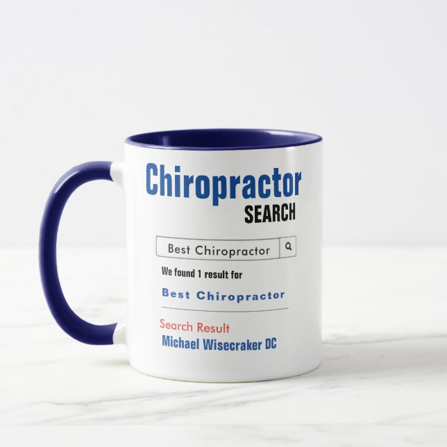 Caneca Excelente e Personalizado Melhor Chiropracor Gift  (Esquerda)