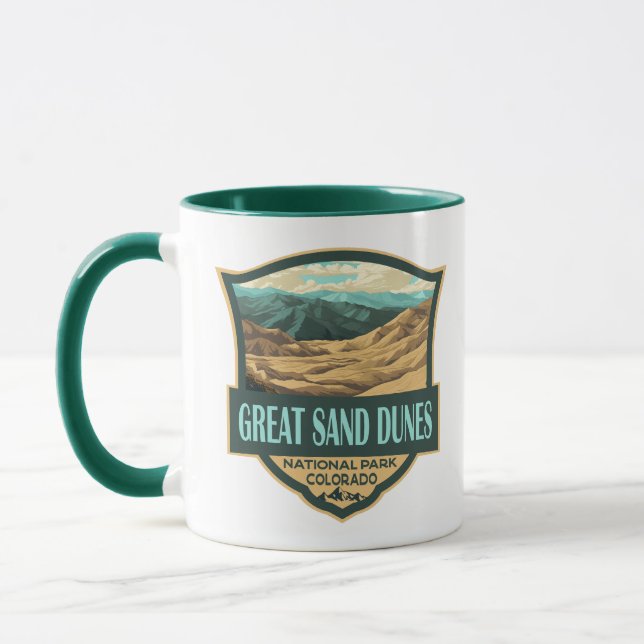 Caneca Excelente Sand Dunes National Park Illustration Re (Esquerda)