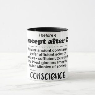 Caneca exceto após c