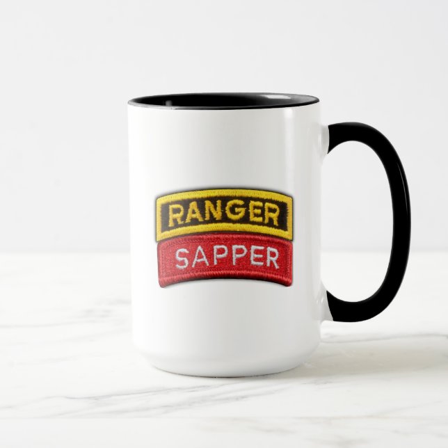 Caneca Exército 75º Regimento de Ranger Vetores Sapper (Direita)