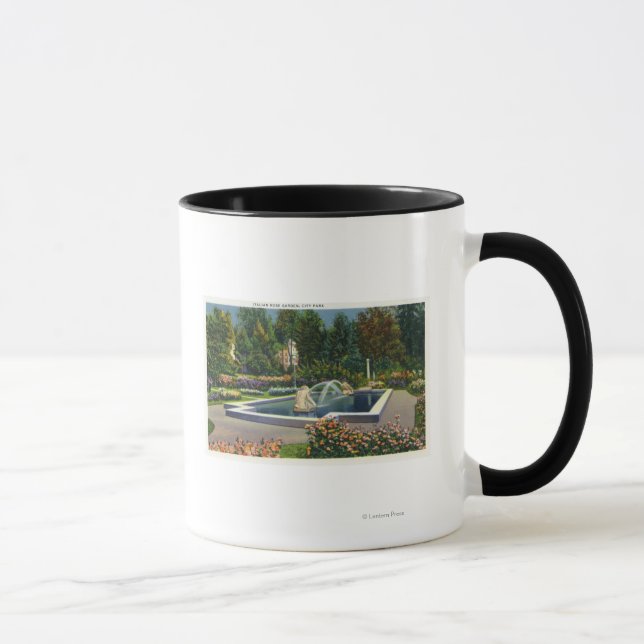Caneca Exibição de Jardim Rosa italiano do Parque da Cida (Direita)