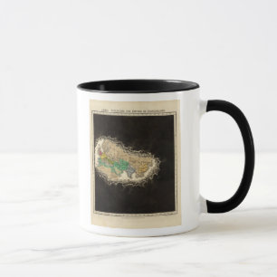 Caneca Exibindo o Império de Charlemagne 814 AD