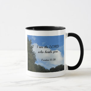 Caneca Êxodo 15:26 Eu sou o Senhor que te cura.