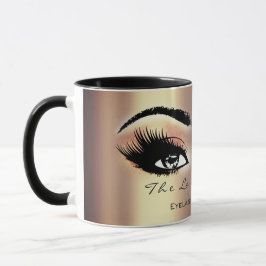 Caneca Expansão Lashes Makeup Studio Peach Sepia Dourada