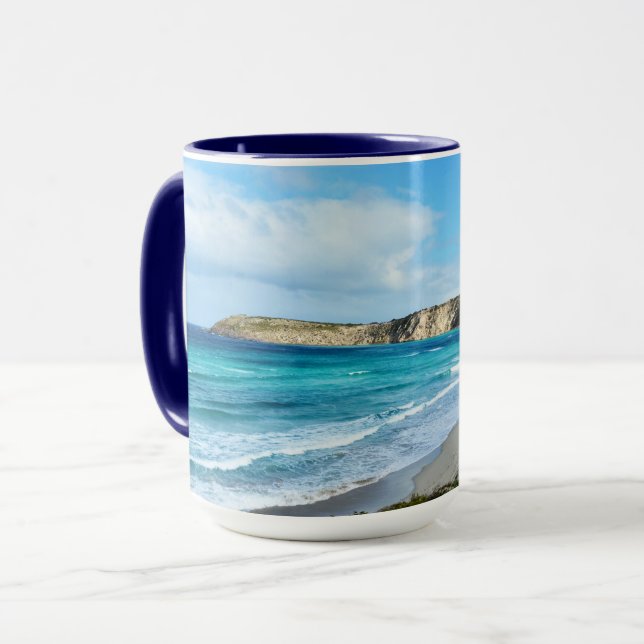 Caneca Expectativas de praia, (Frente Esquerda)