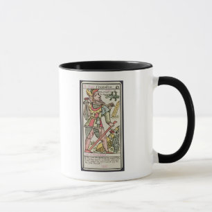 Caneca Expiação, cartão de tarot, francês