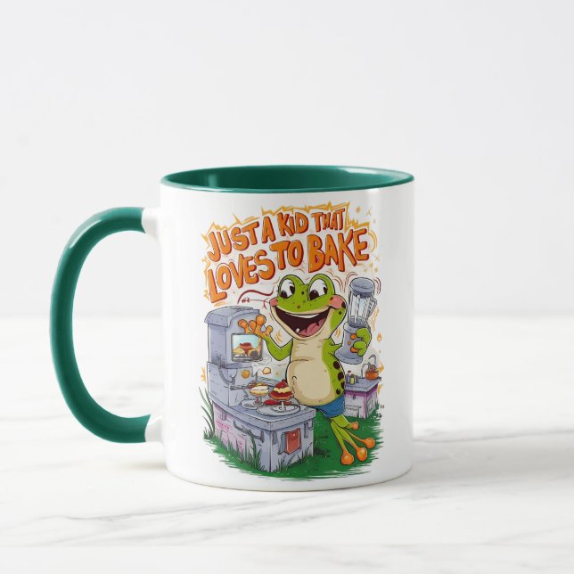 Caneca Explorador Culinário: Sapos Armazenam Aventura (Esquerda)
