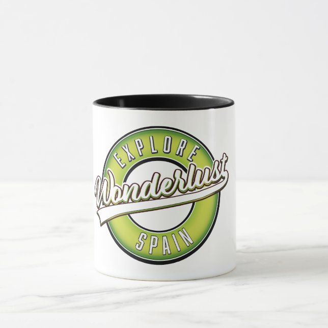 Caneca Explore o Wonderlust da Espanha (Centro)