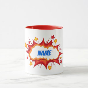 Caneca Explosão personalizada personalizada em quadrinho