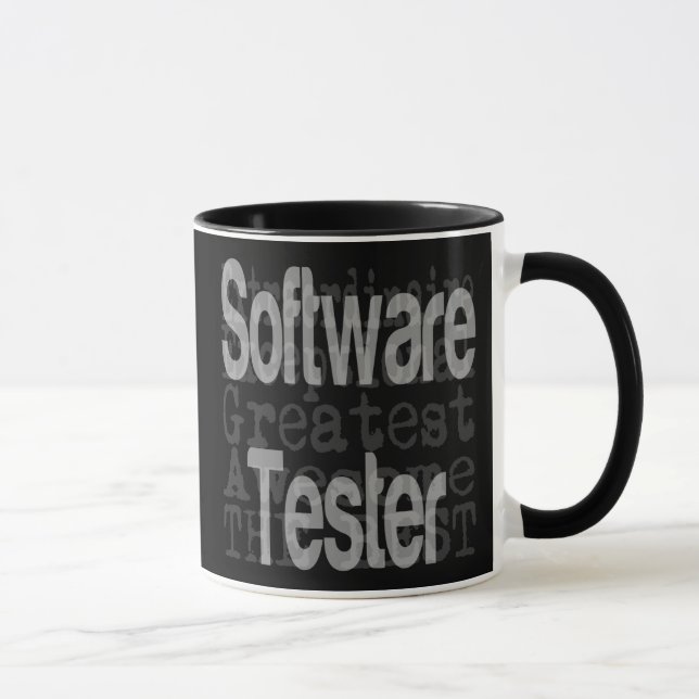Caneca Extraordinário de testador de software (Direita)