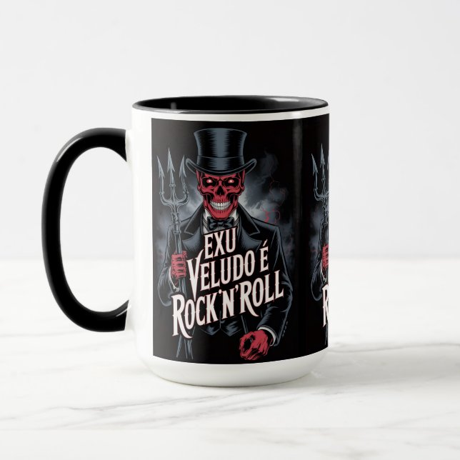 Caneca Exu Veludo é Rock'N'Roll #1 (Esquerda)
