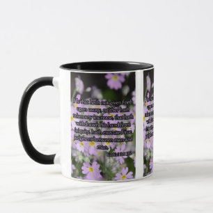 Caneca Ezekiel 18:8 KJV Bíblia Verso Pic Dois Tom