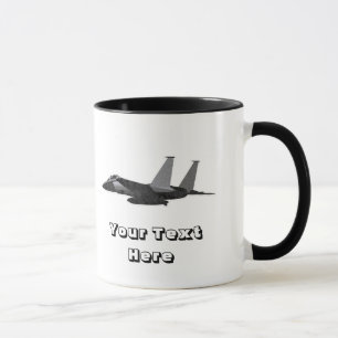 Caneca F15 Aeronave da Força Aérea Jet de Combatente de Á