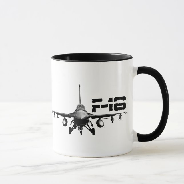 Caneca F-16 Fighting Falcon 11 oz Ringer Mug (Direita)